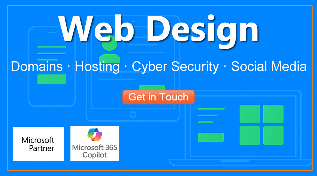 Web Design, Hosting, Domains, Cyber Security & Social Media