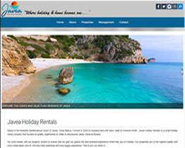 Javea Holiday Rentals Home Page